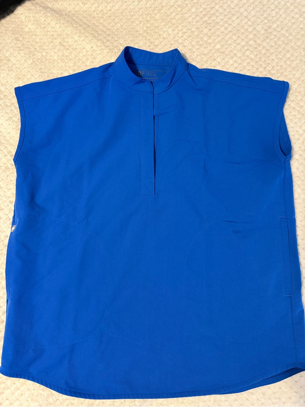 FIGS Women's Royal Blue Rafaela Scrub Top